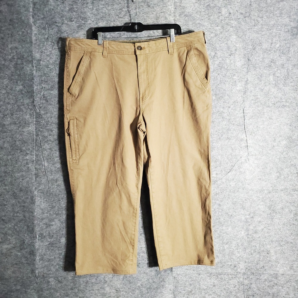 Legendary Outfitters Cargo Pants Mens 40x32 Tan Canvas Stretch Utility New NWT